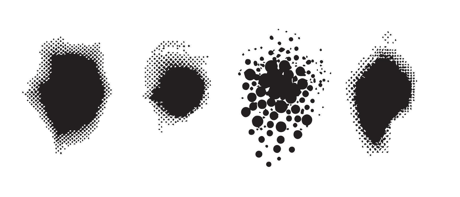 Creative Ink Splotch Textures for Design vector