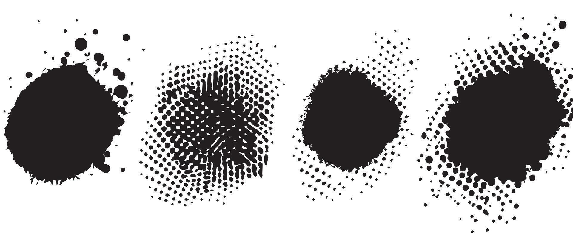 Chaotic Ink Drop Backgrounds for Grunge Art vector