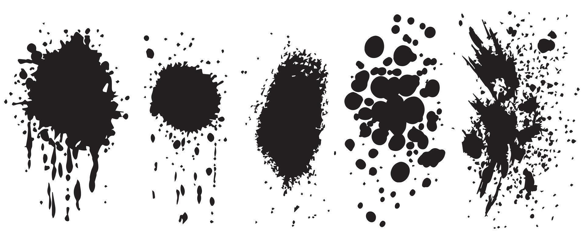 Artistic Ink Spot Backgrounds in High-Def vector