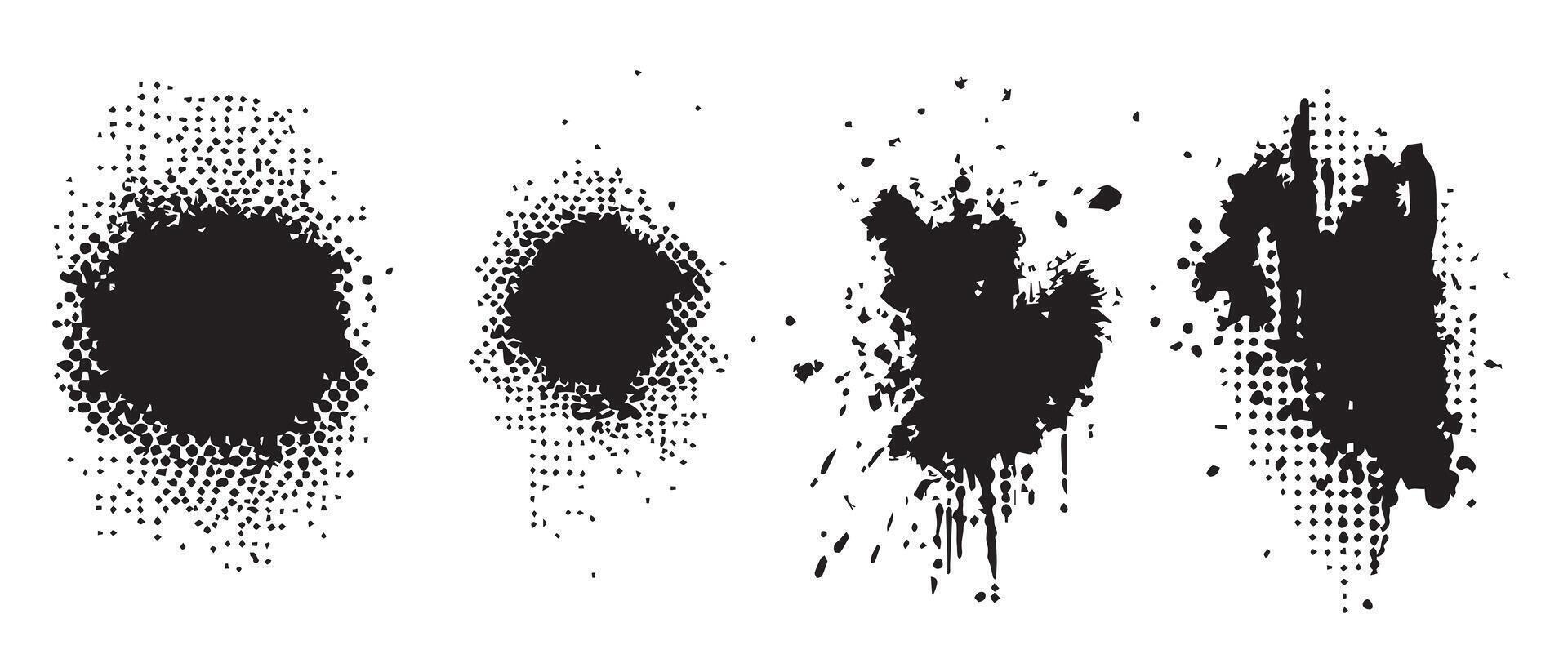 Contrast Ink Smears for Visual Backgrounds vector