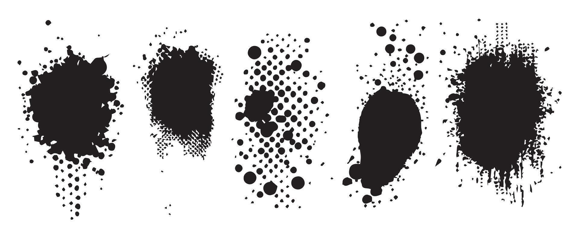 Paper Ink Blot Backgrounds in HD vector