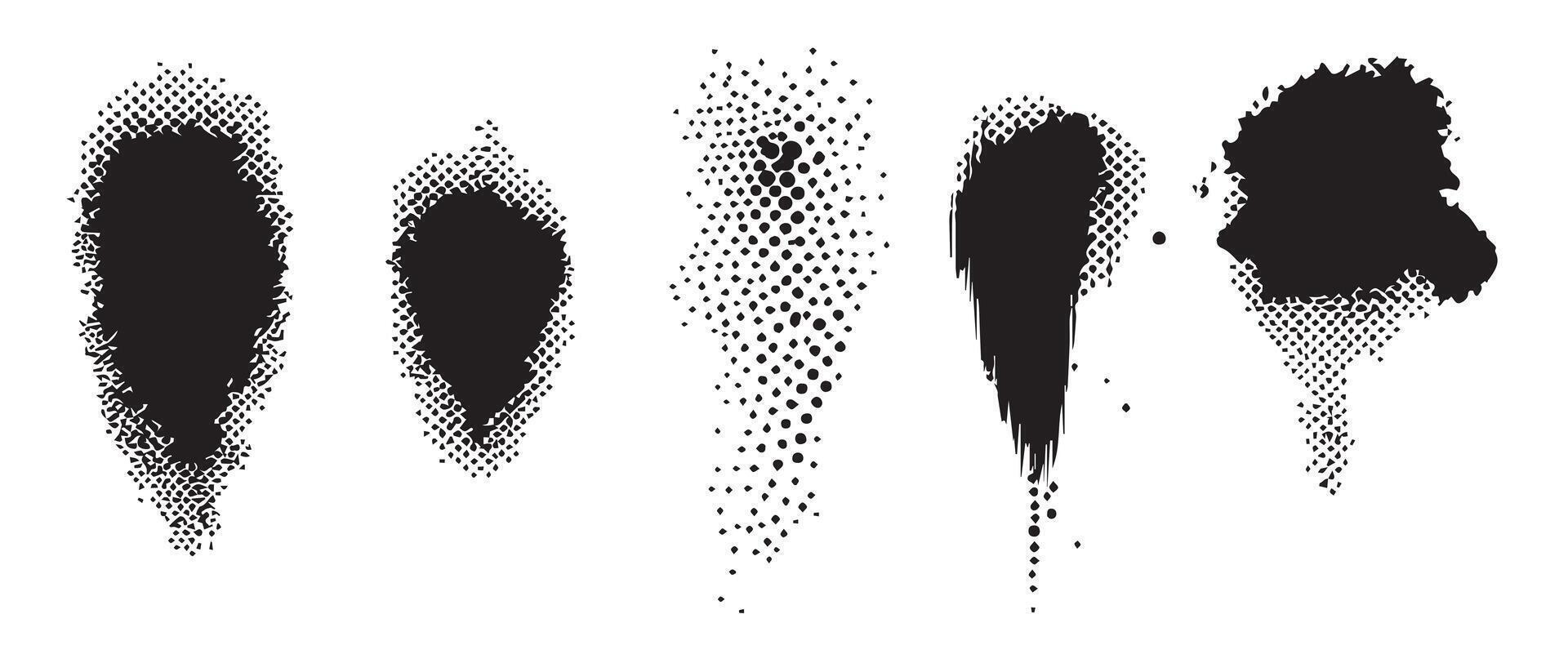 Abstract Blots for Visual Design Projects vector
