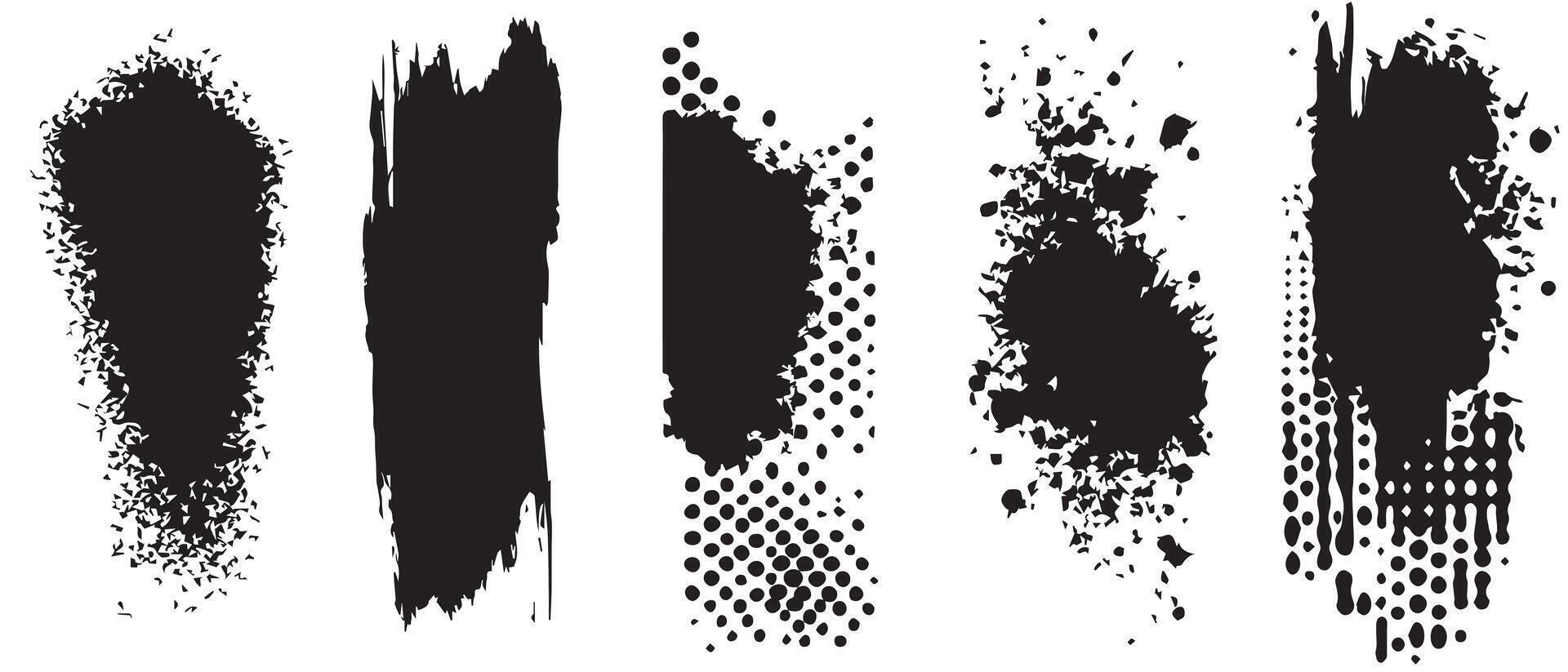 Digital Ink Blot Series in High Resolution vector