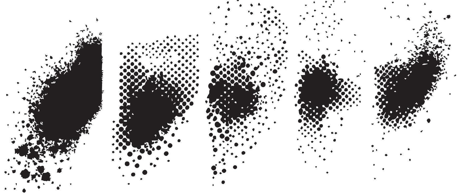 Delicate Ink Blot Spreads for Backgrounds vector