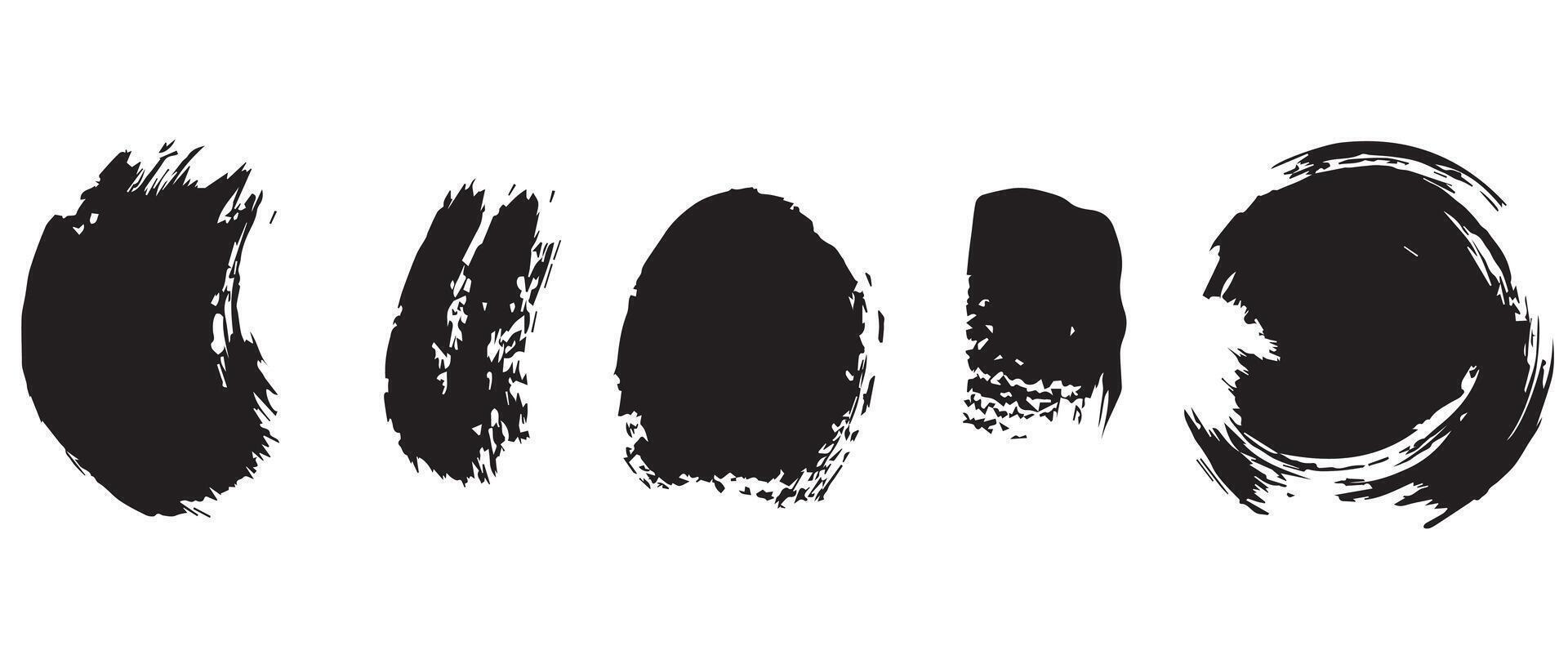 Faded Ink Rings for Artistic Backgrounds vector