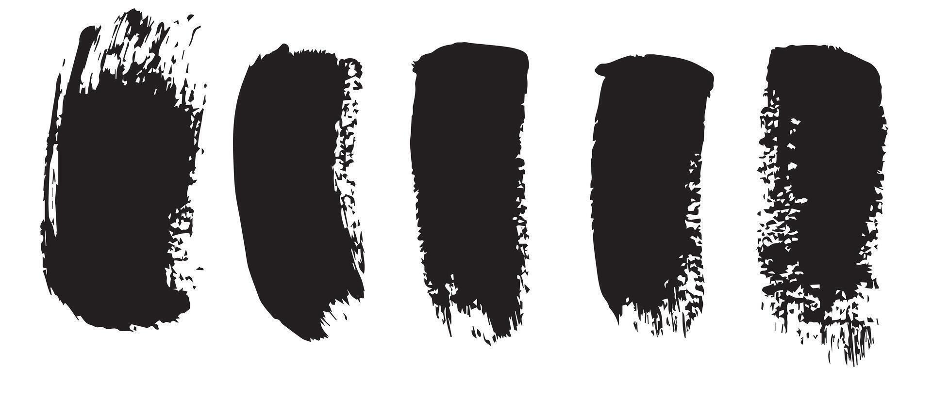 Grunge Ink Halo Textures in Monochrome vector