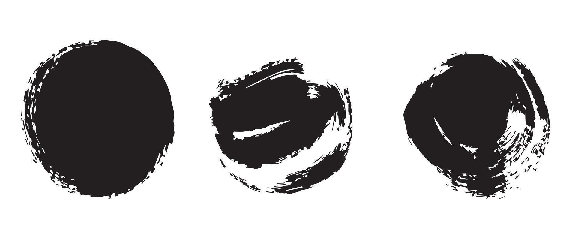 Imperfect Ink Rings for Bold Design vector