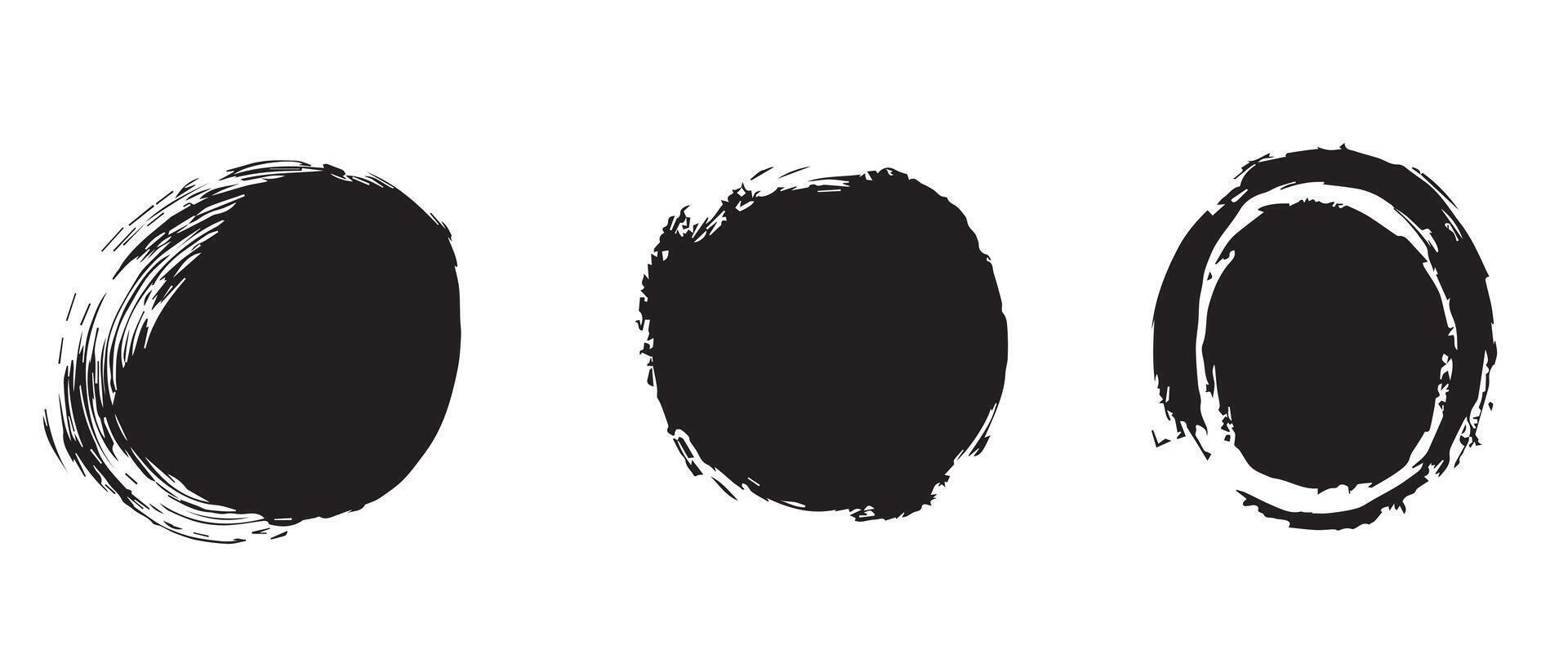 Ink Halo Grunge Background in Black and White vector