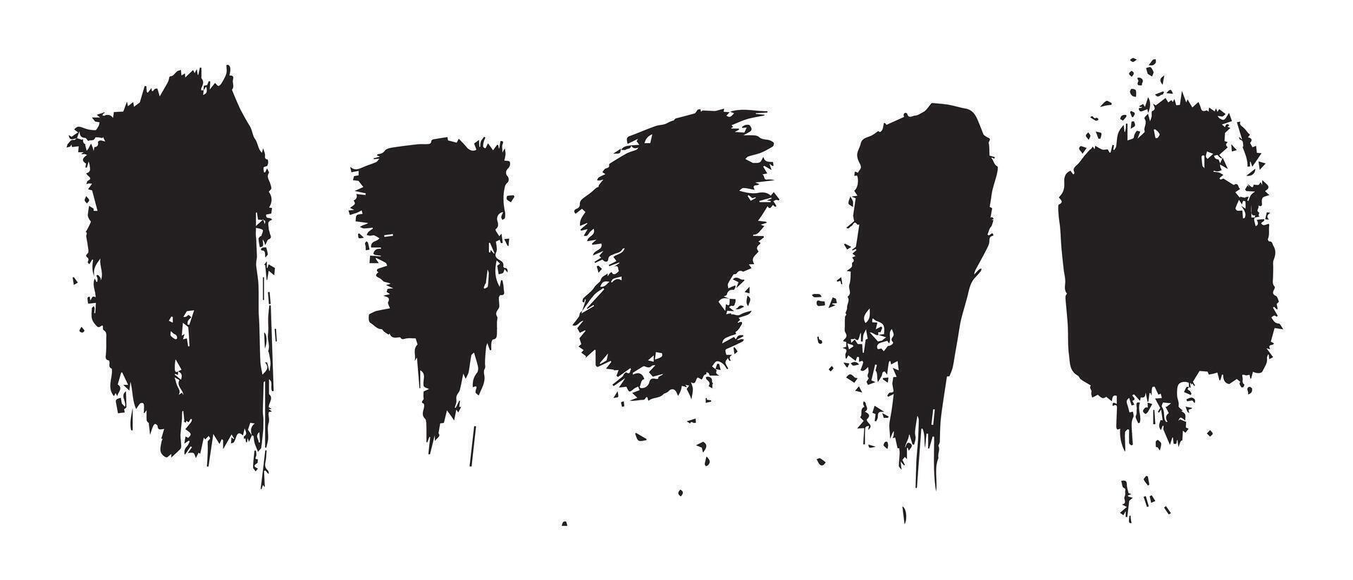 High-Res Black Ink Splash Texture Background vector