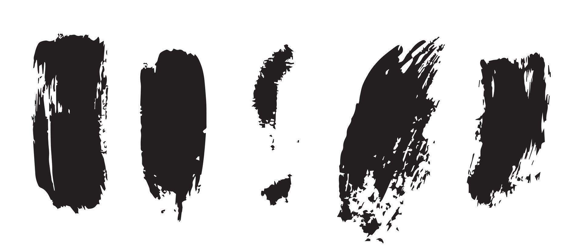 Messy Ink Splatter Texture in Black HD vector