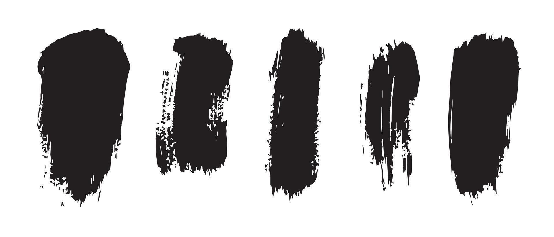 Artistic Splatter Ink Background in Black vector