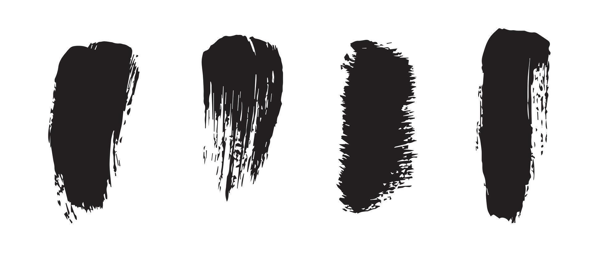 Handcrafted Black Ink Splatter Background vector