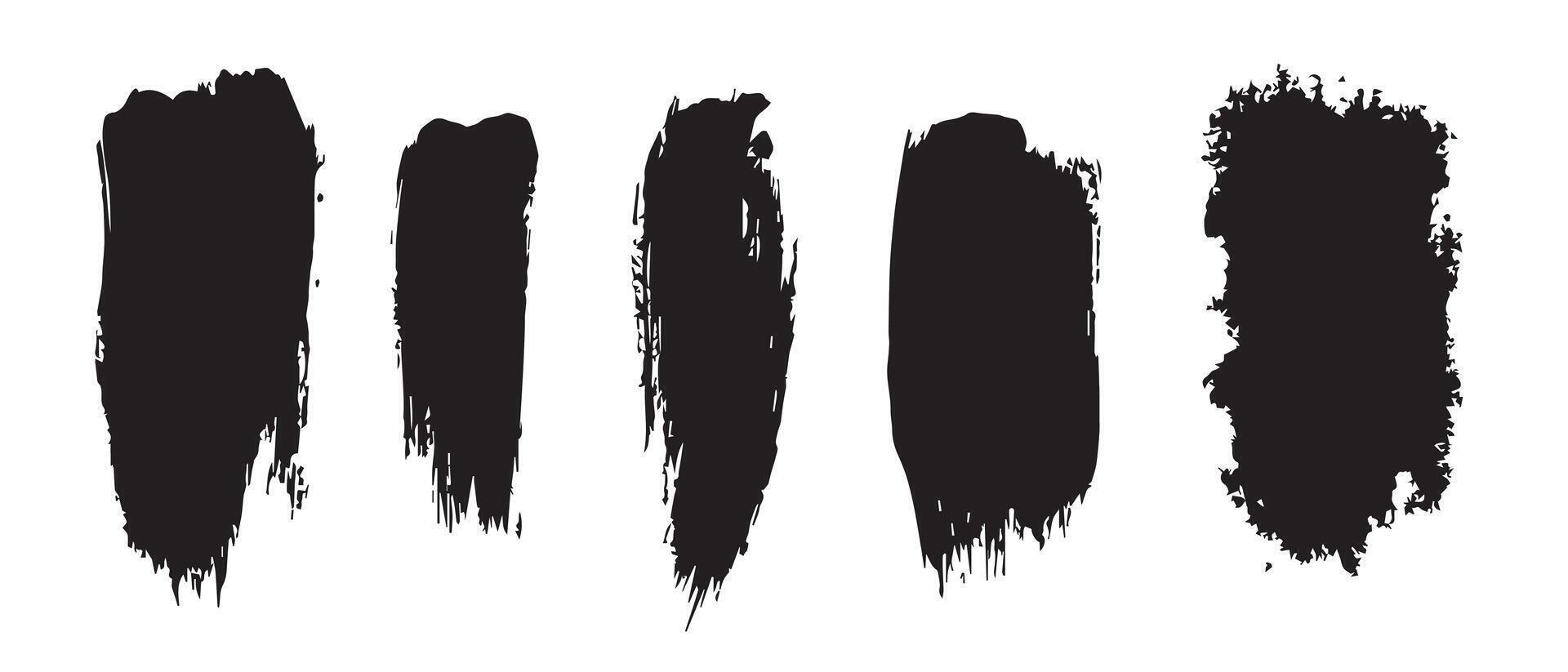 High-Resolution Black Ink Stain Texture vector