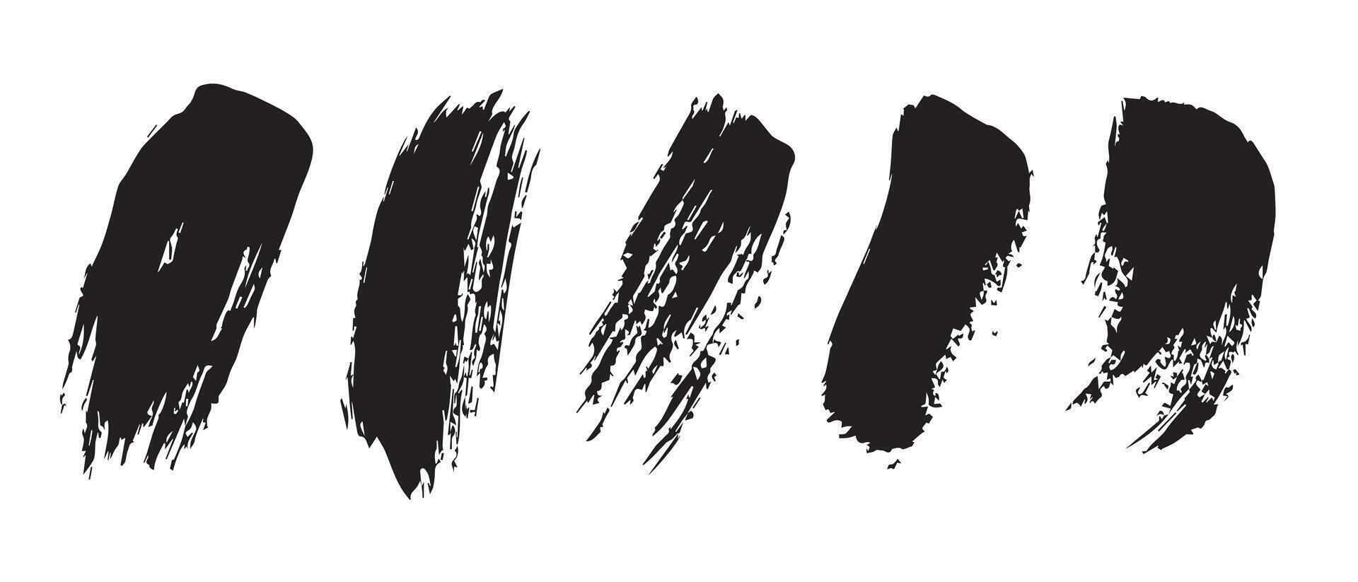 Artistic Grunge Black Ink Texture in HD vector