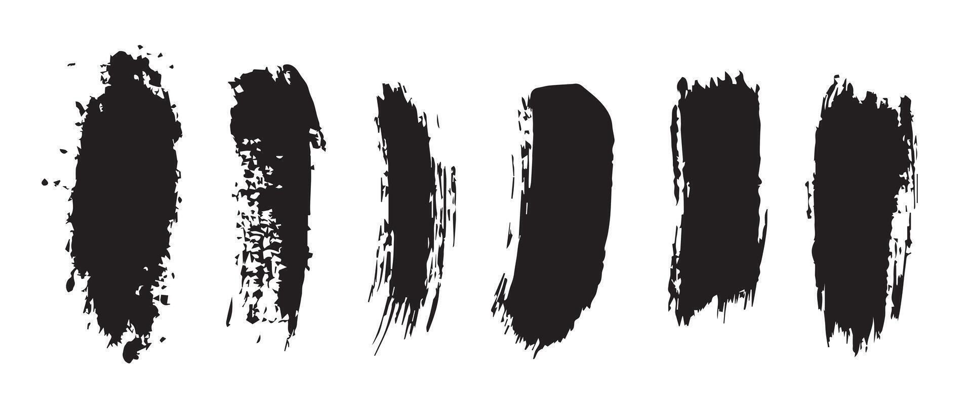 Black Ink Chaos Texture Background vector