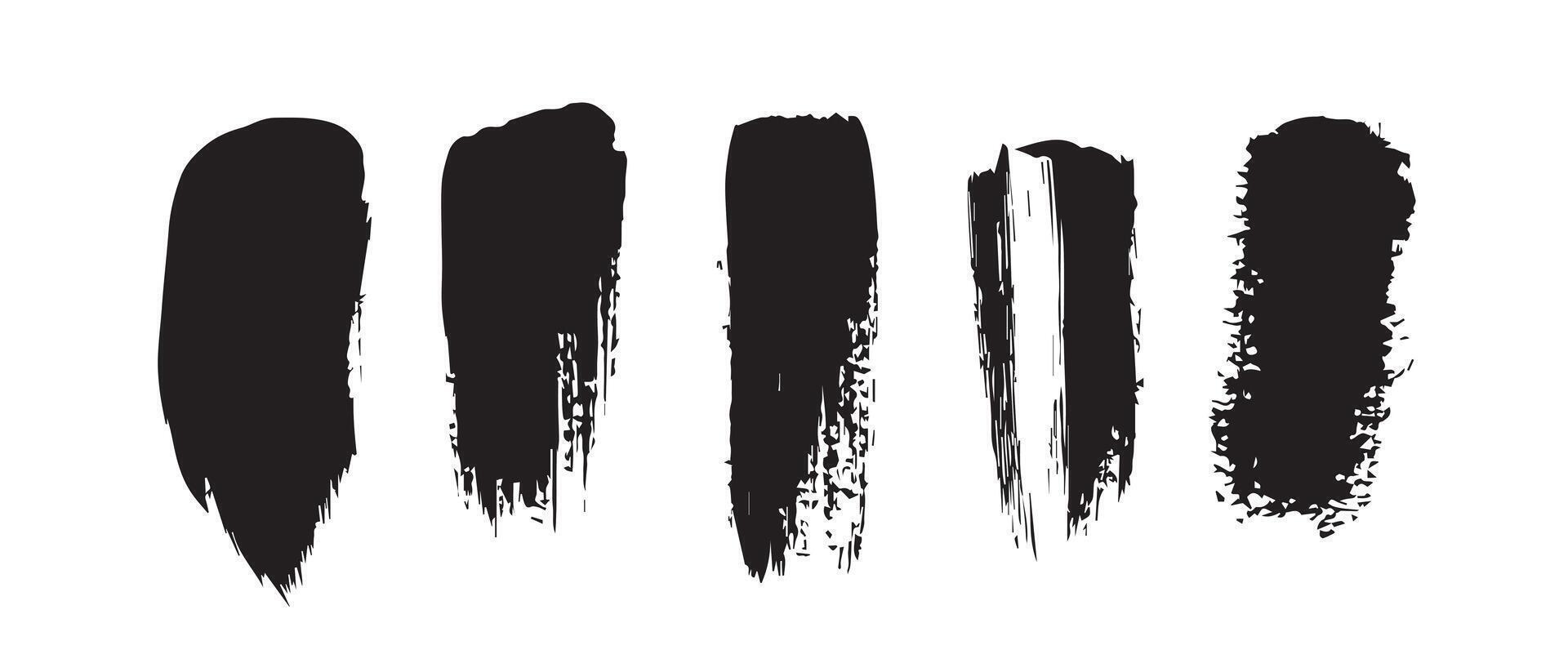 High-Def Black Ink Spill Texture Design vector