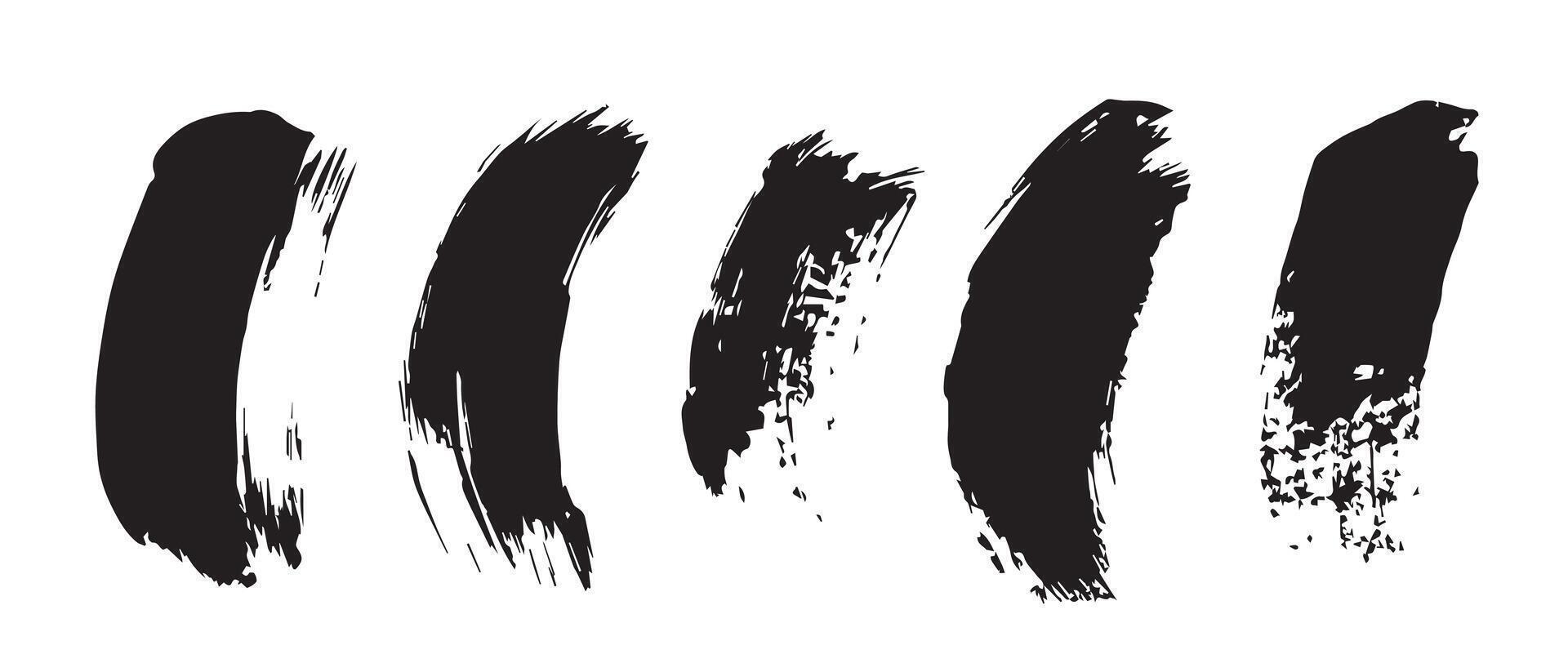 Drippy Black Ink Background Texture in HD vector
