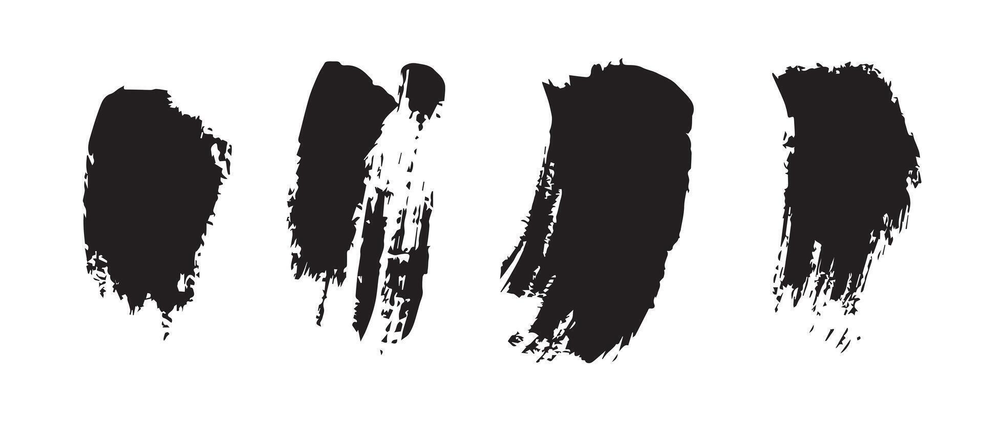 Bold Black Ink Texture Background in High Res vector