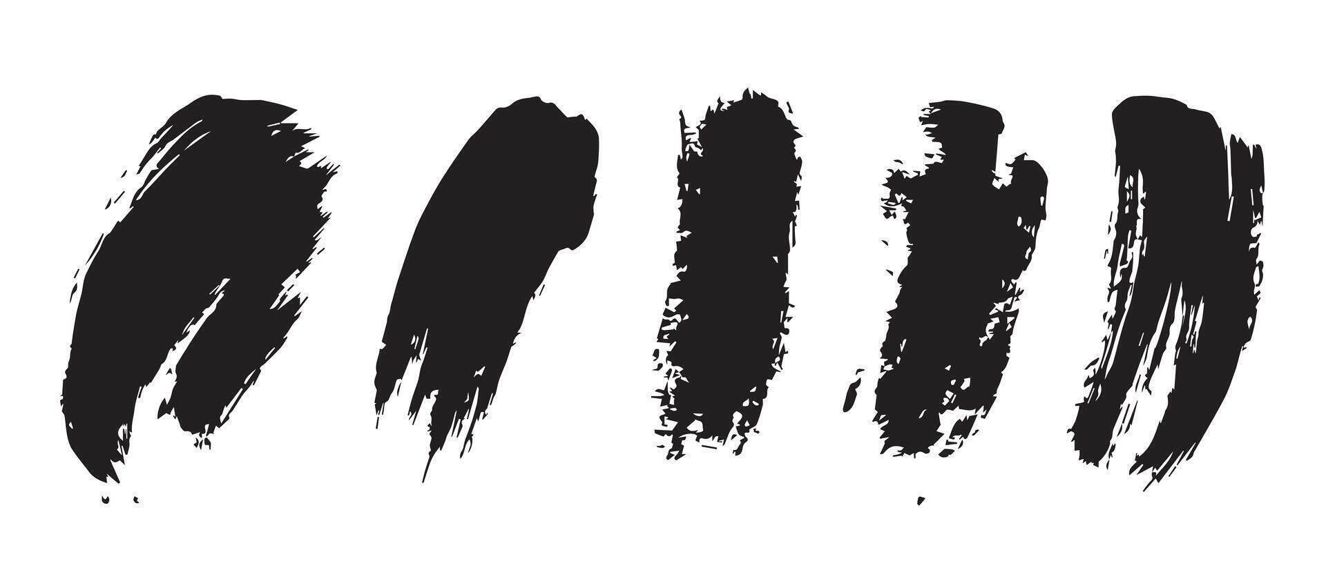Detailed Black Ink Spray Texture vector