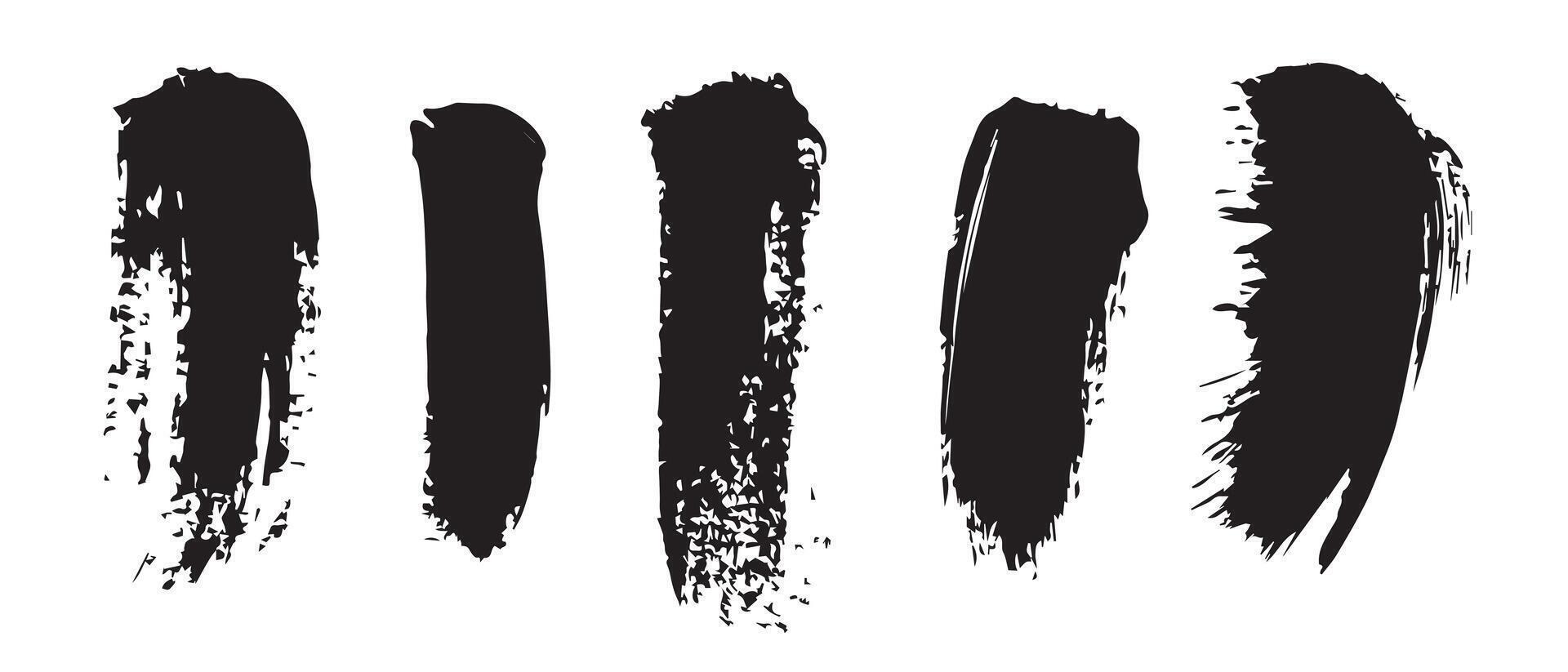 Edgy Black Ink Texture with High Resolution vector