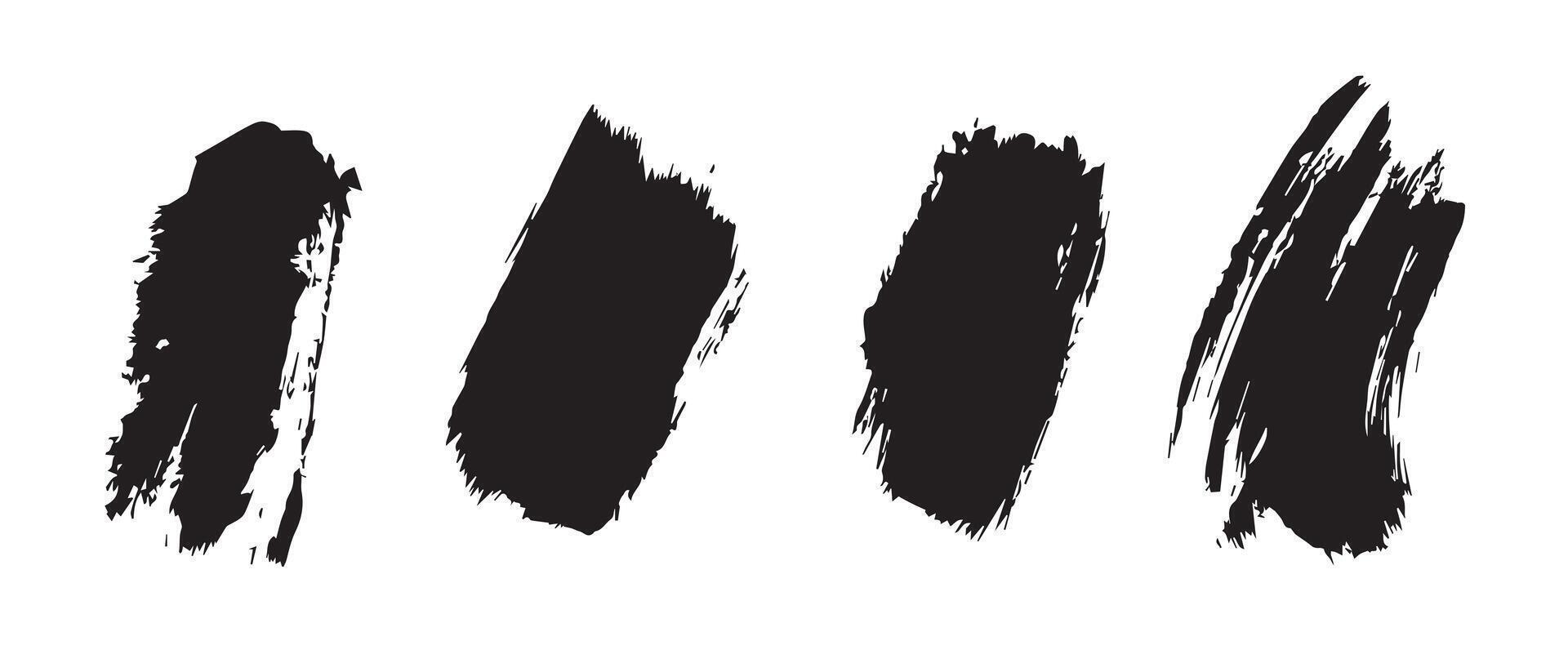 Textured Black Ink Splash Background vector