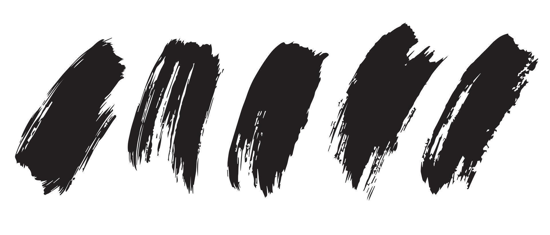 Hand-Drawn Ink Splatter Background in Black vector