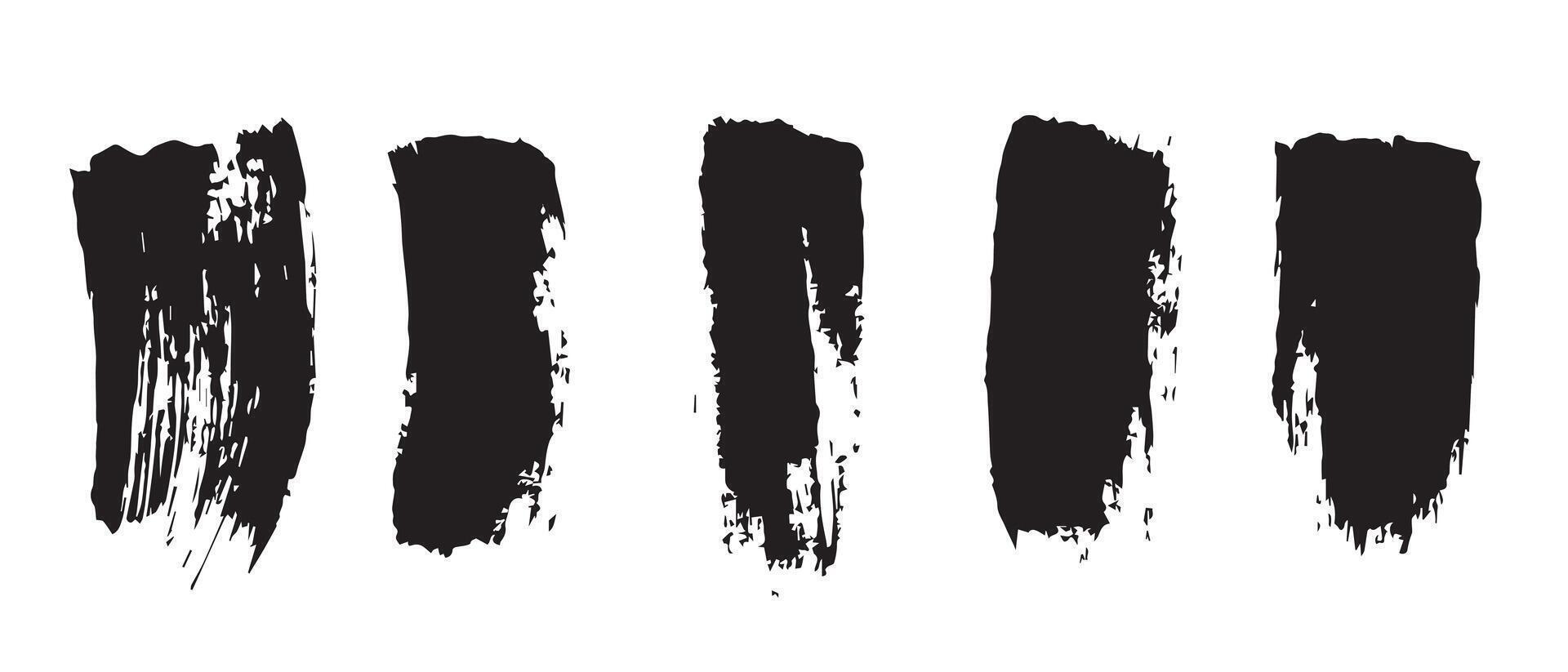 Black Ink Chaos Surface Texture vector