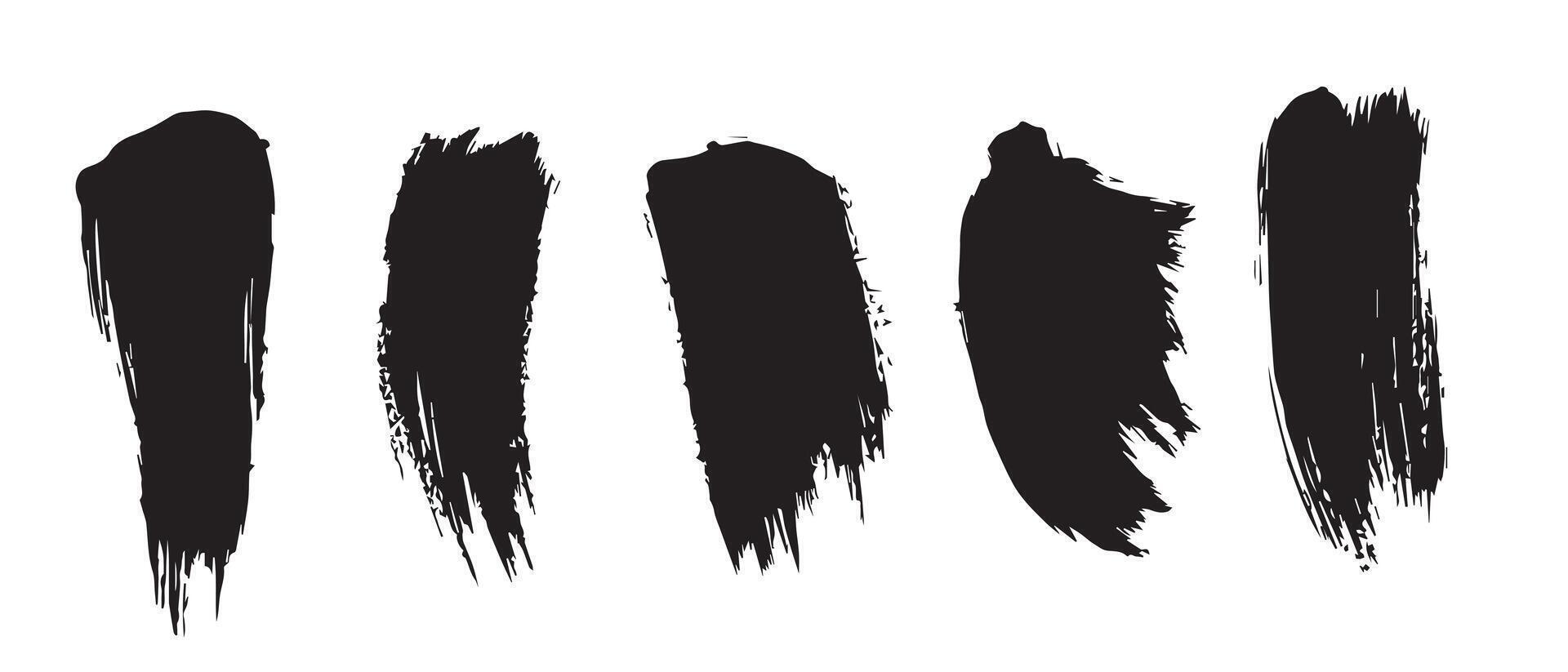 Realistic Ink Splatter Background in Black vector