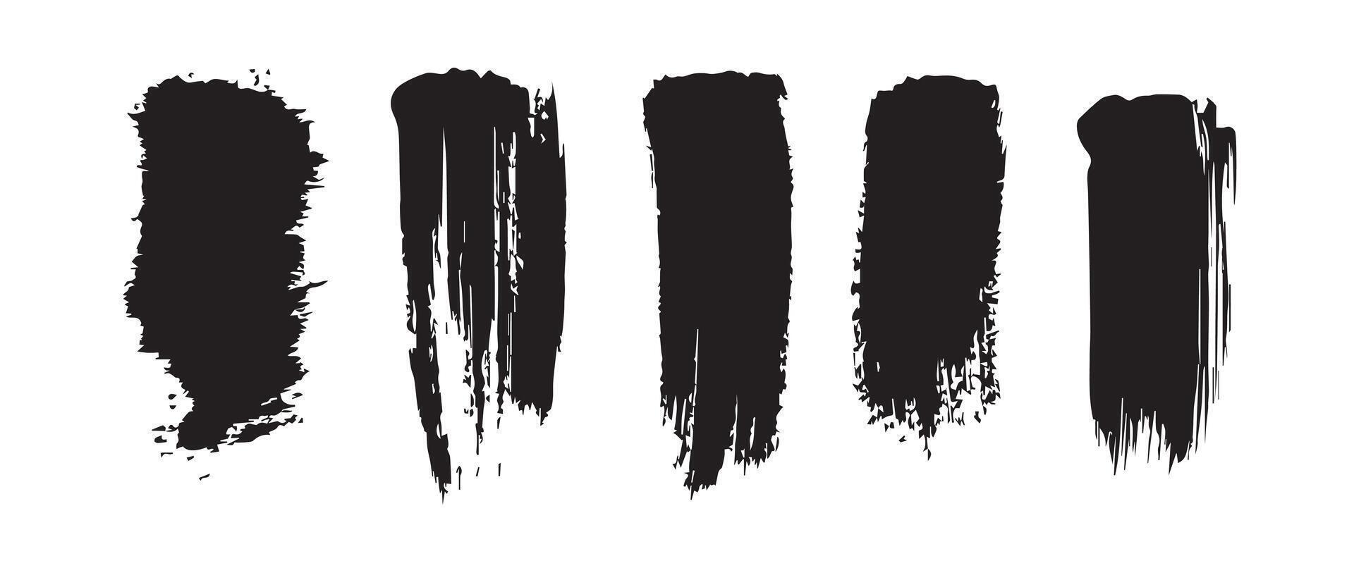 Grunge Style Ink Blots in Black Texture vector