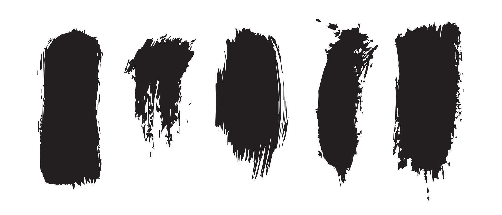 Black Ink Grunge Stains High-Res Texture vector