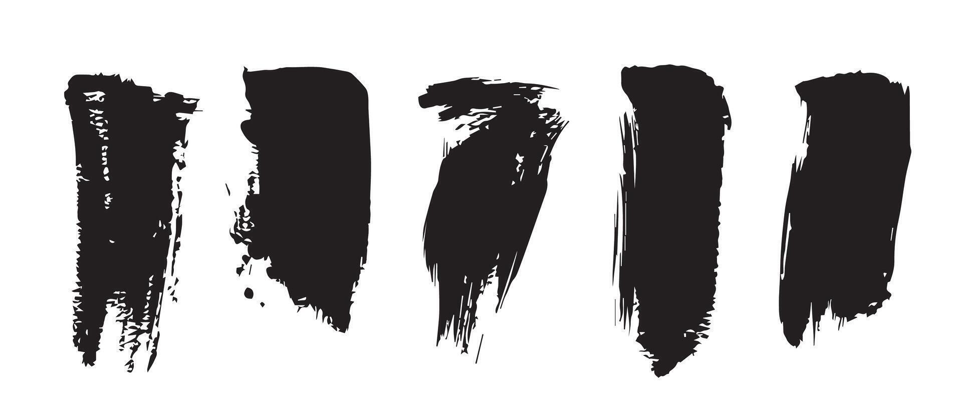 Abstract Stain Texture of Black Ink vector