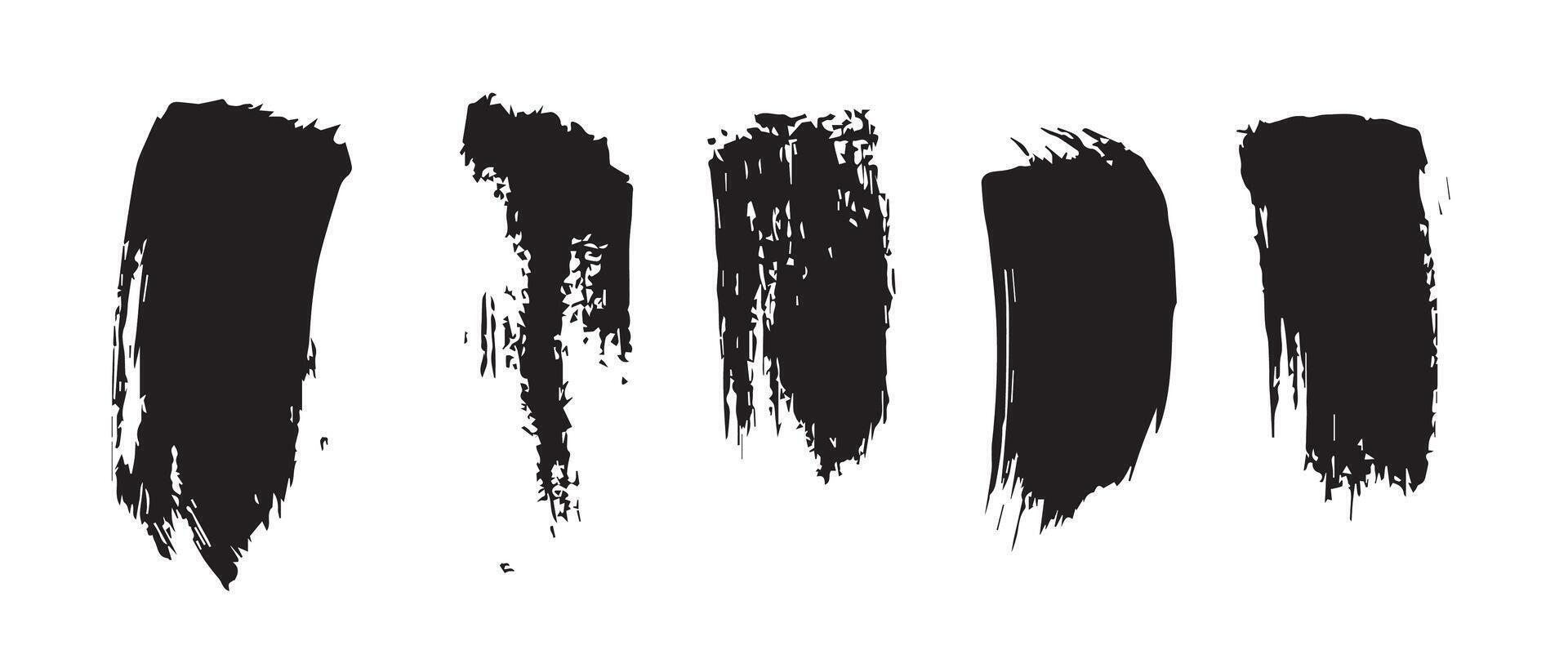 Black Ink Spray Pattern on White Texture vector