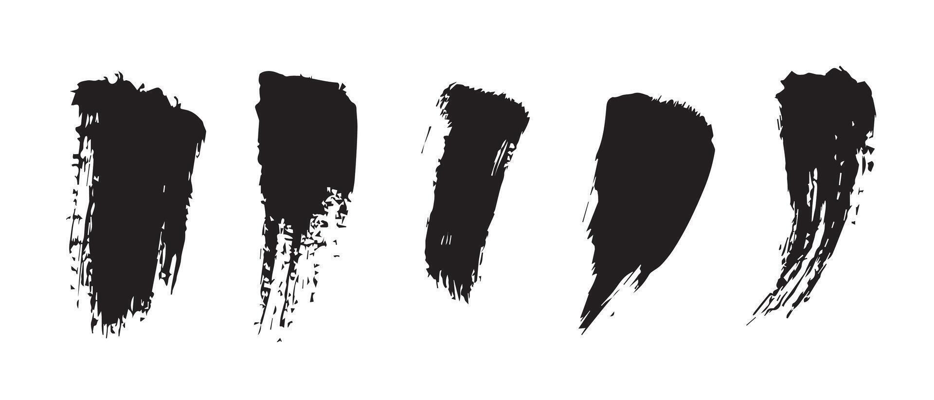 Textured Ink Background in Black Monochrome vector