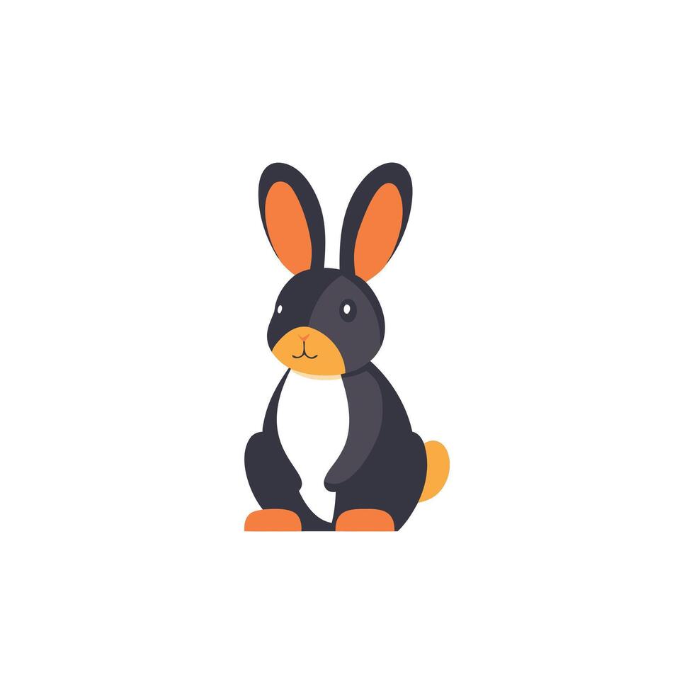 Cute Cartoon Rabbit Illustration vector
