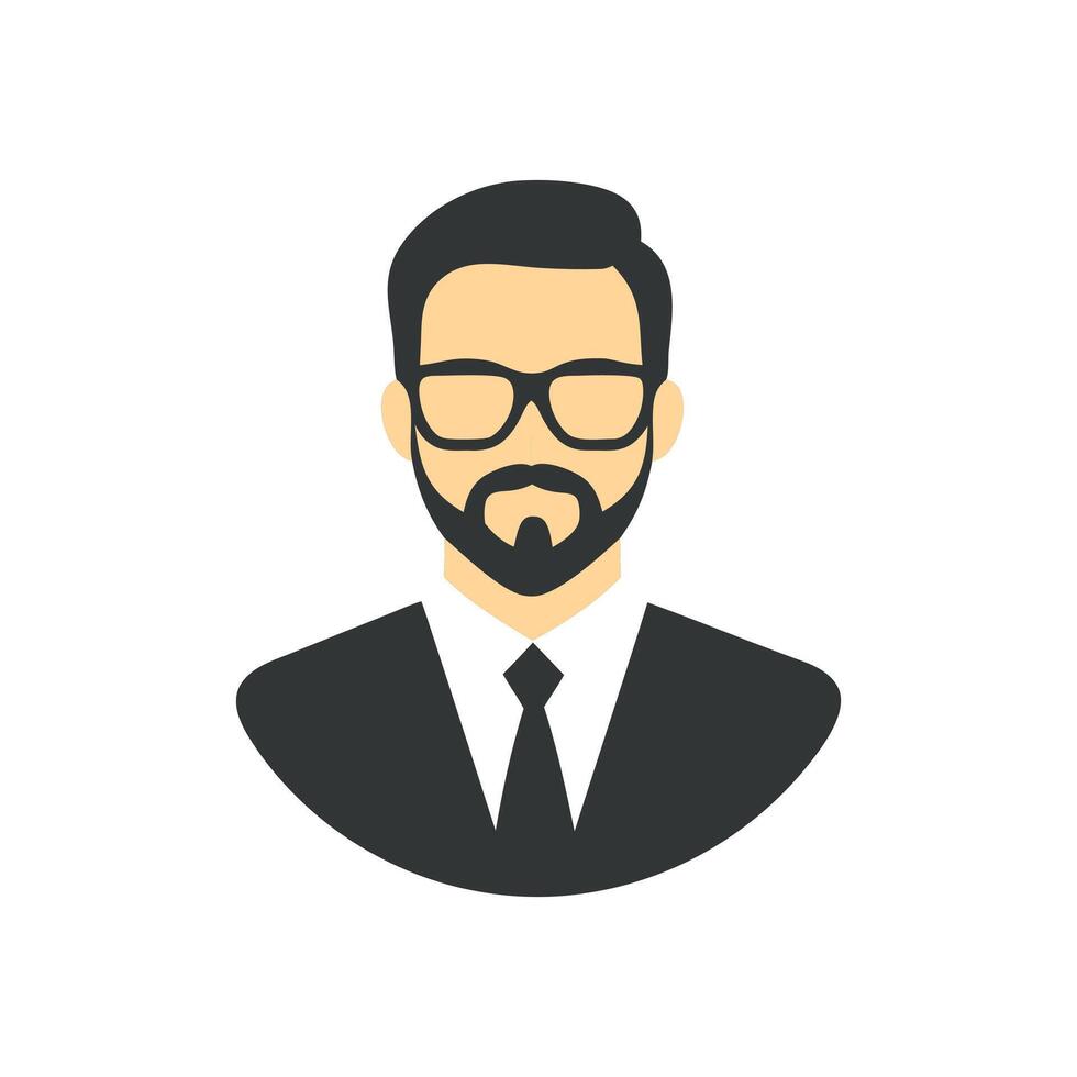 Professional Man Avatar Icon vector