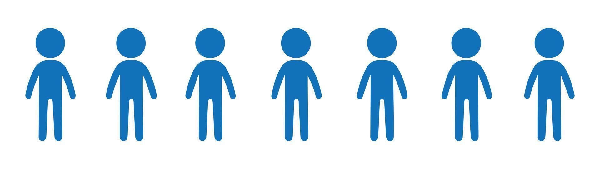 Human Icons for Organizational Charts vector