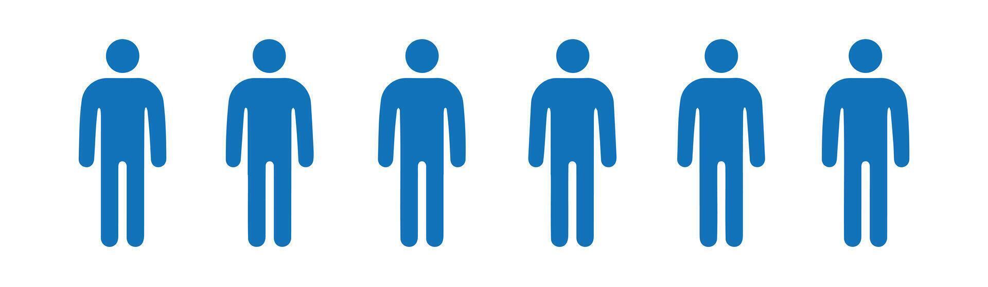 Demographic Silhouette Set for Data Visualization vector