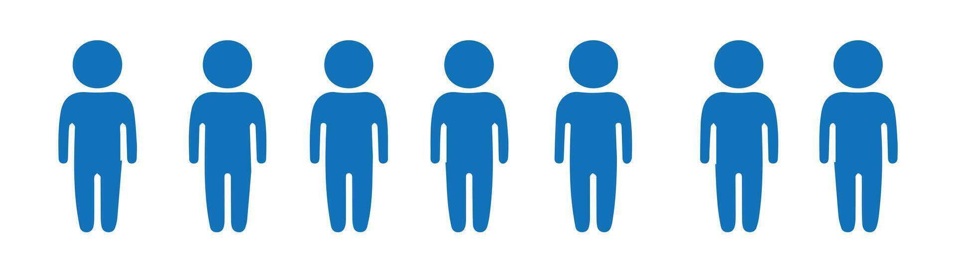Human Shape Icons for Community Projects vector