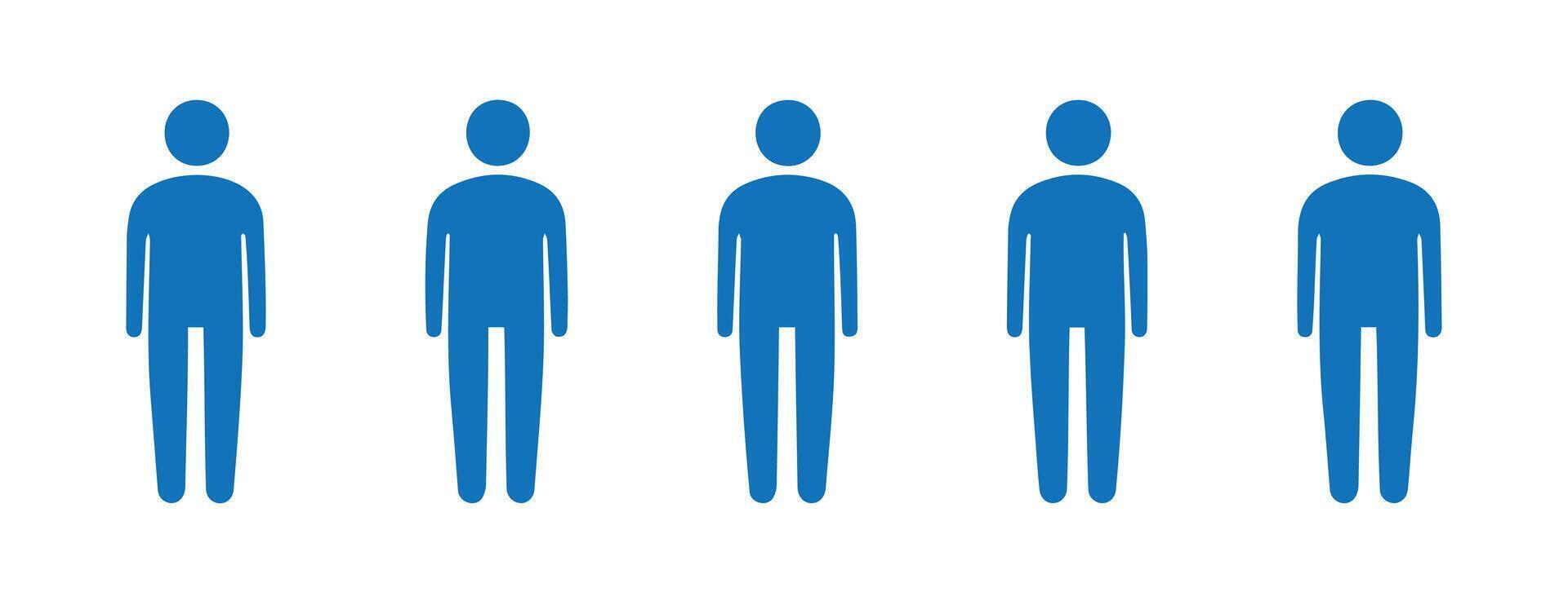 Society Figures in Silhouette for Charts vector