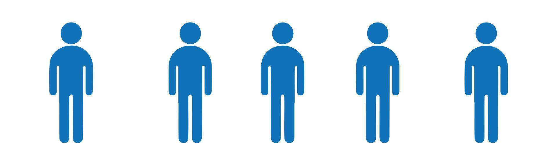 Flat Silhouettes for Workforce Metrics vector