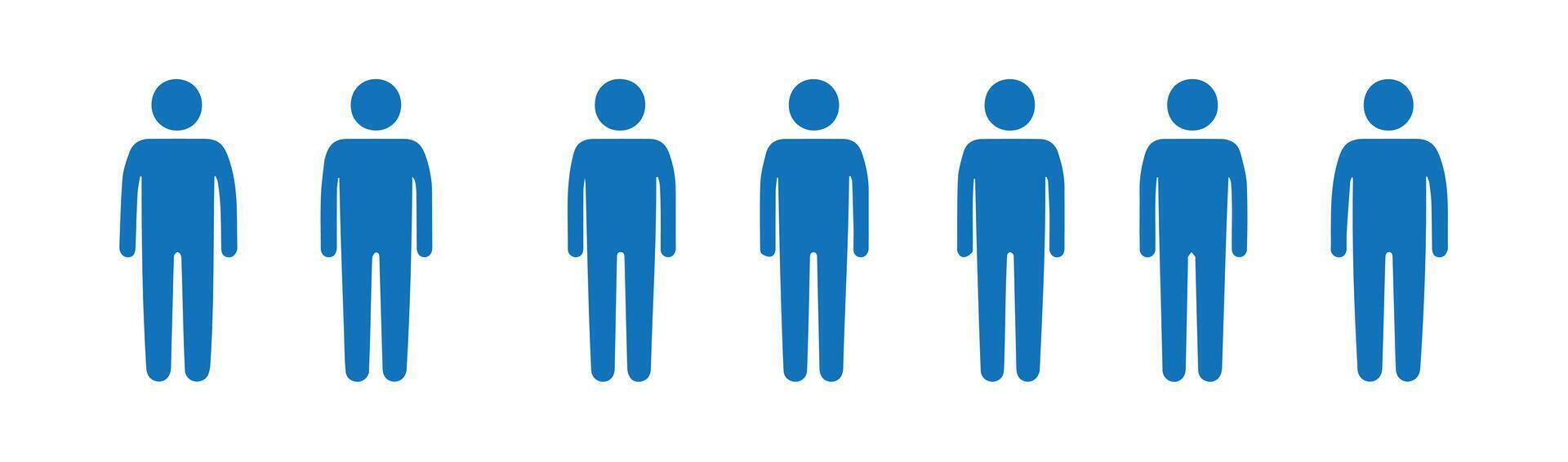 Minimal People Icons for Census Infographics vector