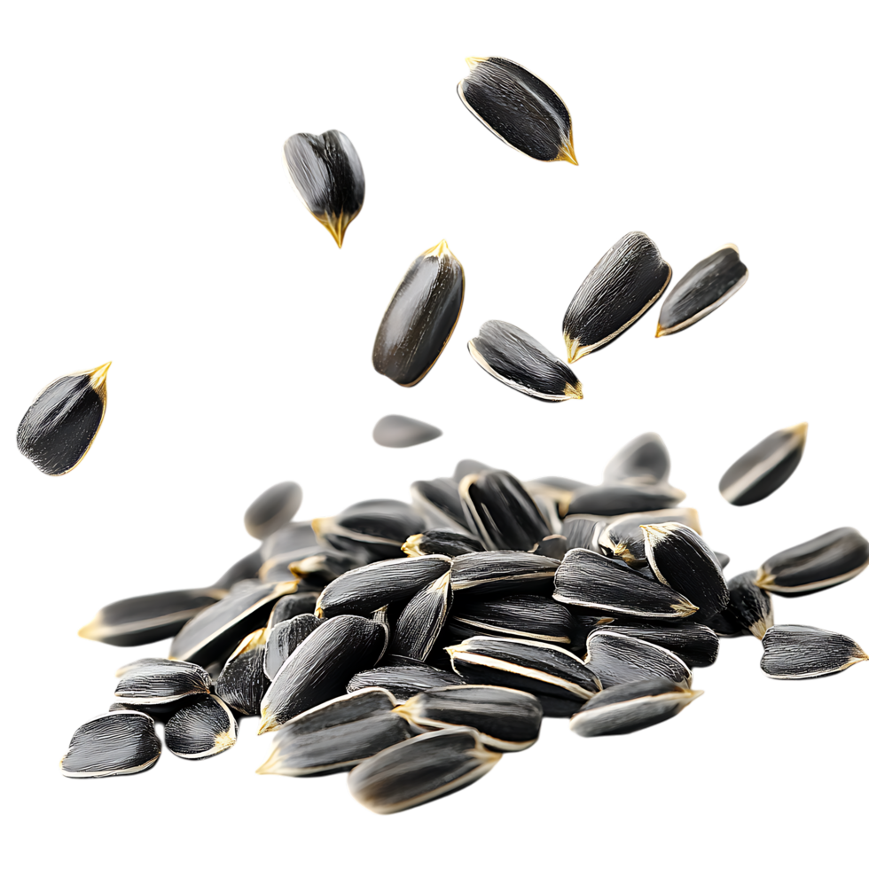 Dynamic Seed Fall Against Transparent Background for Natural Product Design png