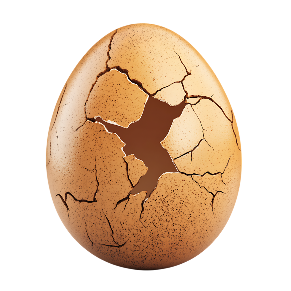 Broken Egg Shell Against Transparent Background for Culinary Visual Concepts png