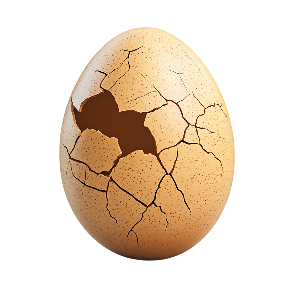 Broken Egg Remains Against Transparent Background for Culinary Projects png