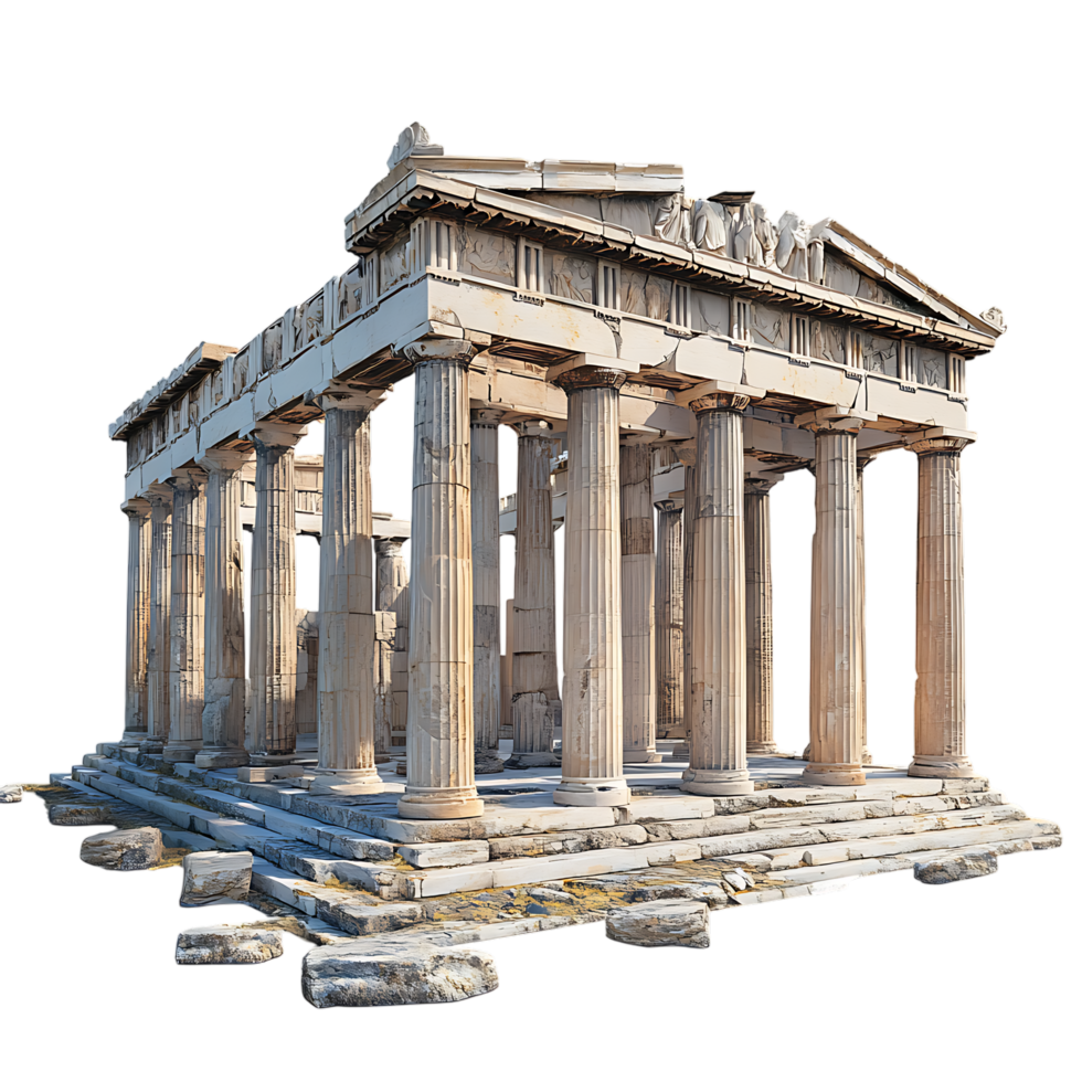 PNG The Majestic Erechtheion Against Transparent Background