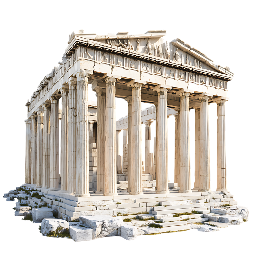 PNG The Majestic Erechtheion Against Transparent Background