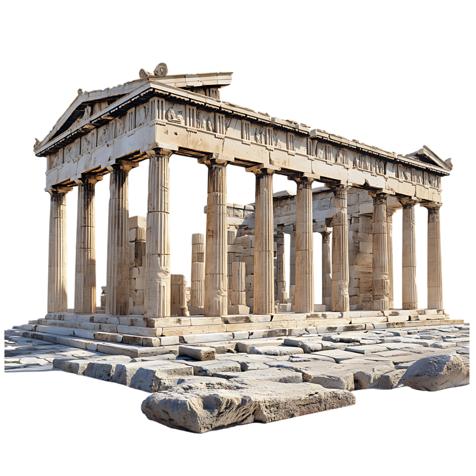 PNG The Majestic Erechtheion Against Transparent Background