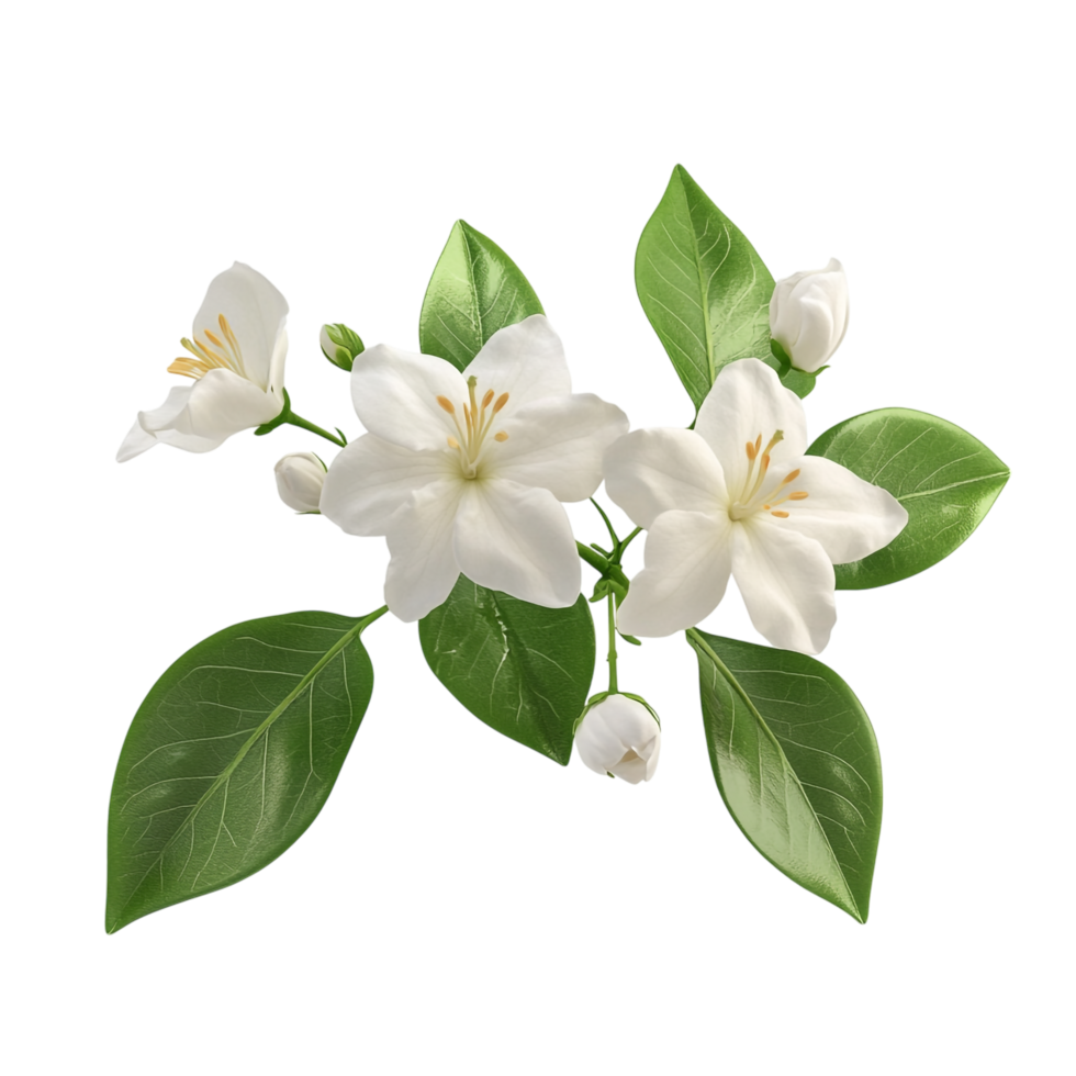 Jasmine flower isolated against a transparent background png