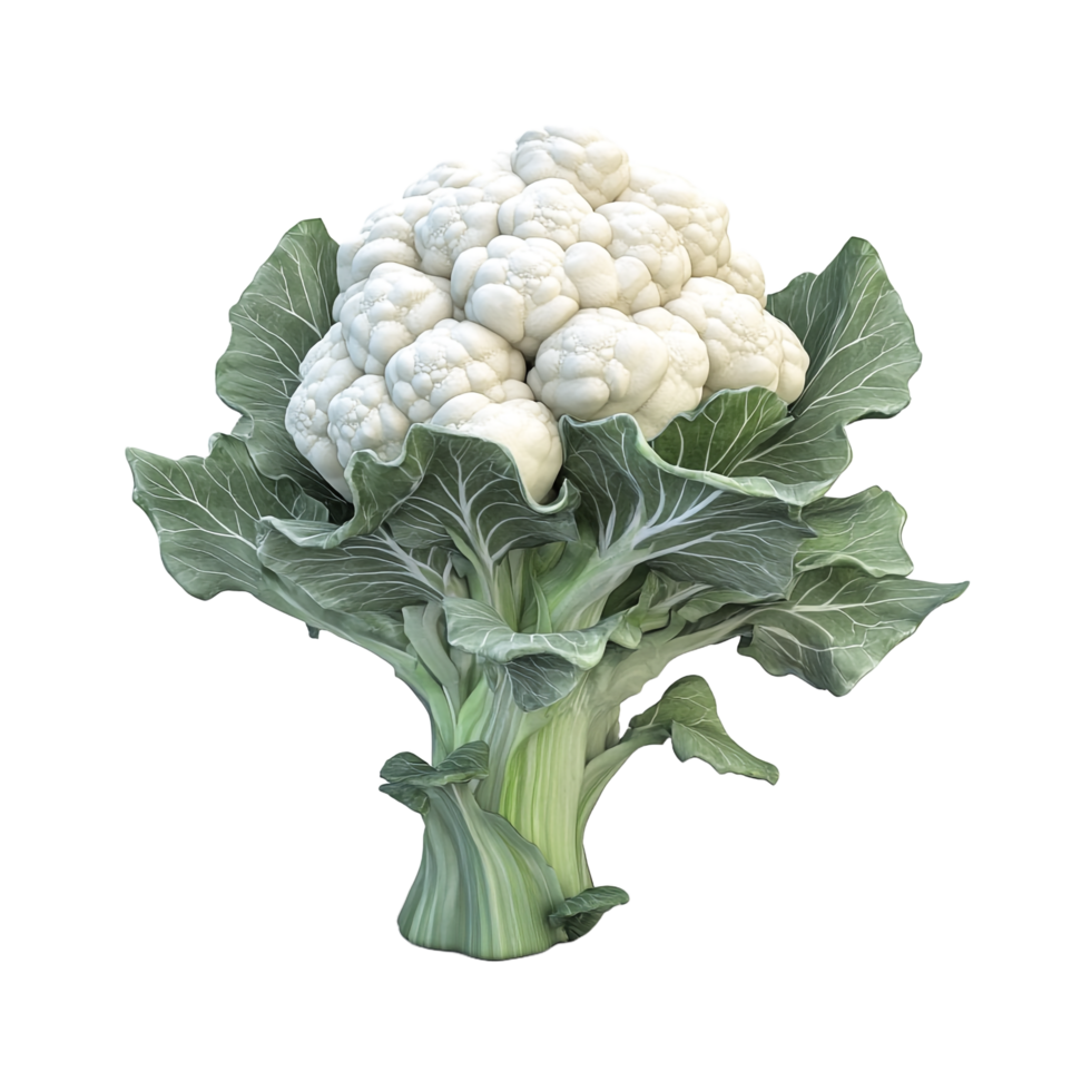 Cauliflower on a transparent background png