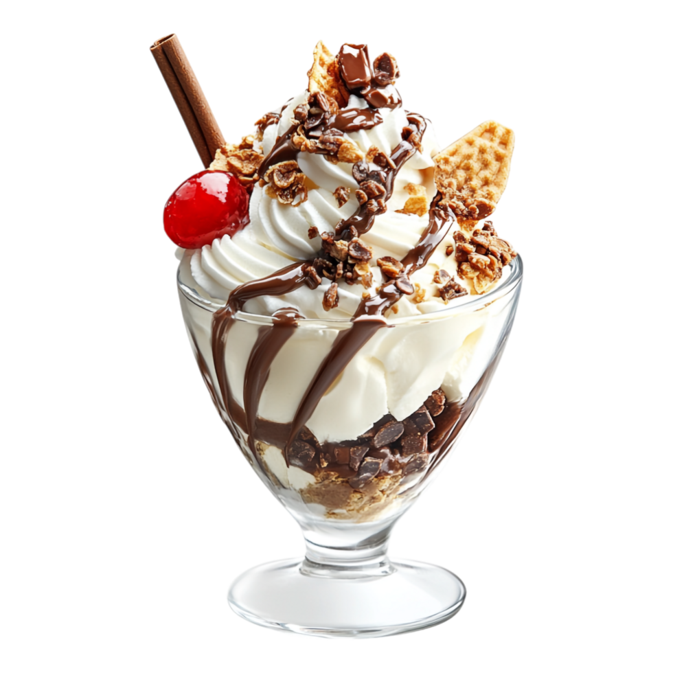 Ice Cream or Sundae on transparent background png